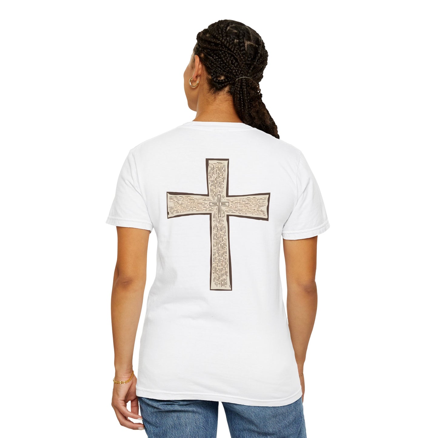 Christian Cross Unisex T-shirt - Old Scripture Design