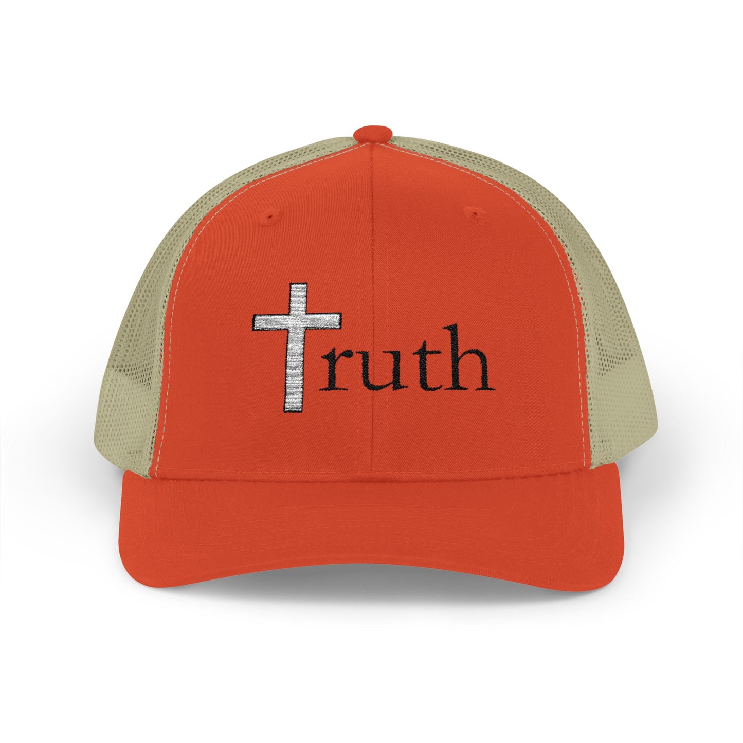 Faith-Inspired Snapback Trucker Cap with 'Truth' Design