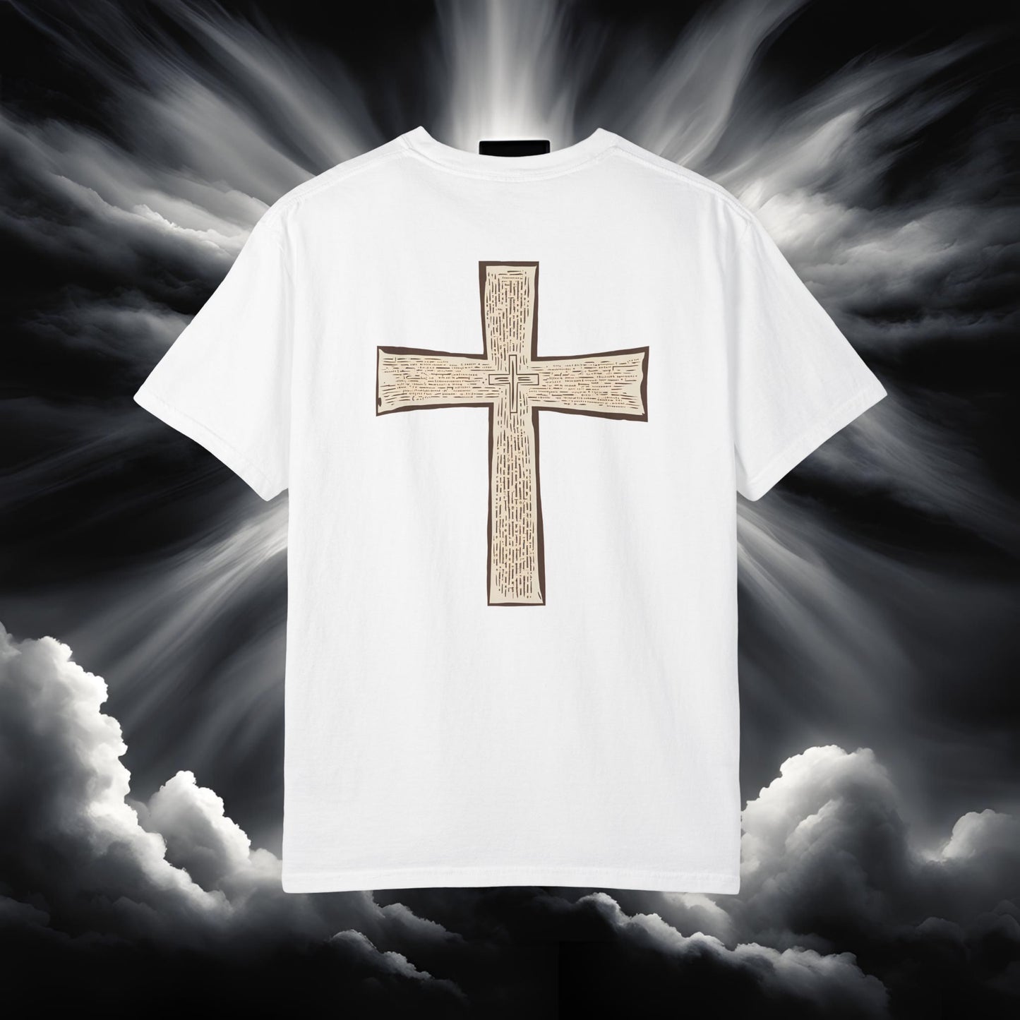 Christian Cross Unisex T-shirt - Old Scripture Design