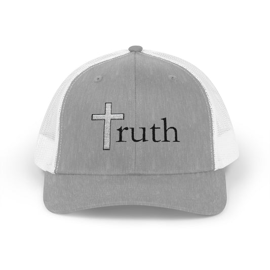Faith-Inspired Snapback Trucker Cap with 'Truth' Design